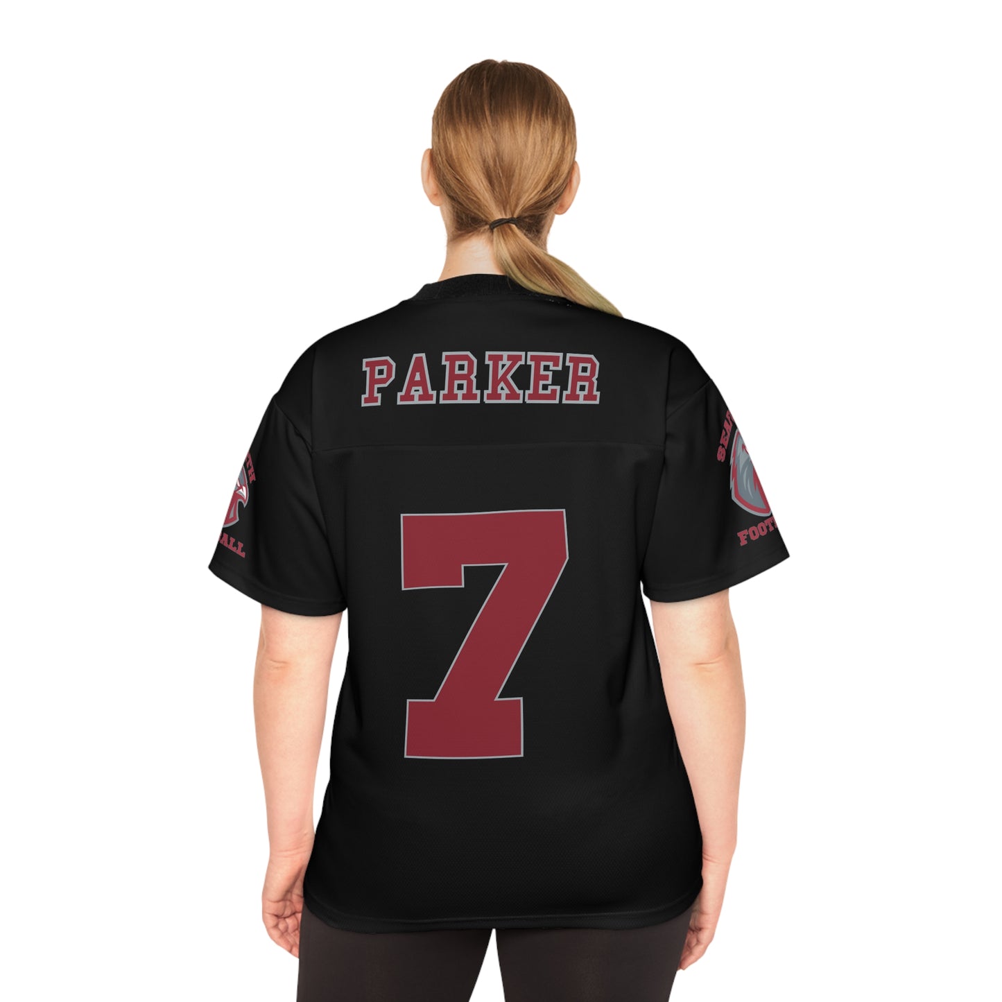 PARKER Black SHS Fan Football Jersey - AOP -