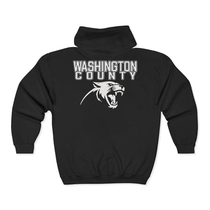 Washington County Panther Zip Hoodie