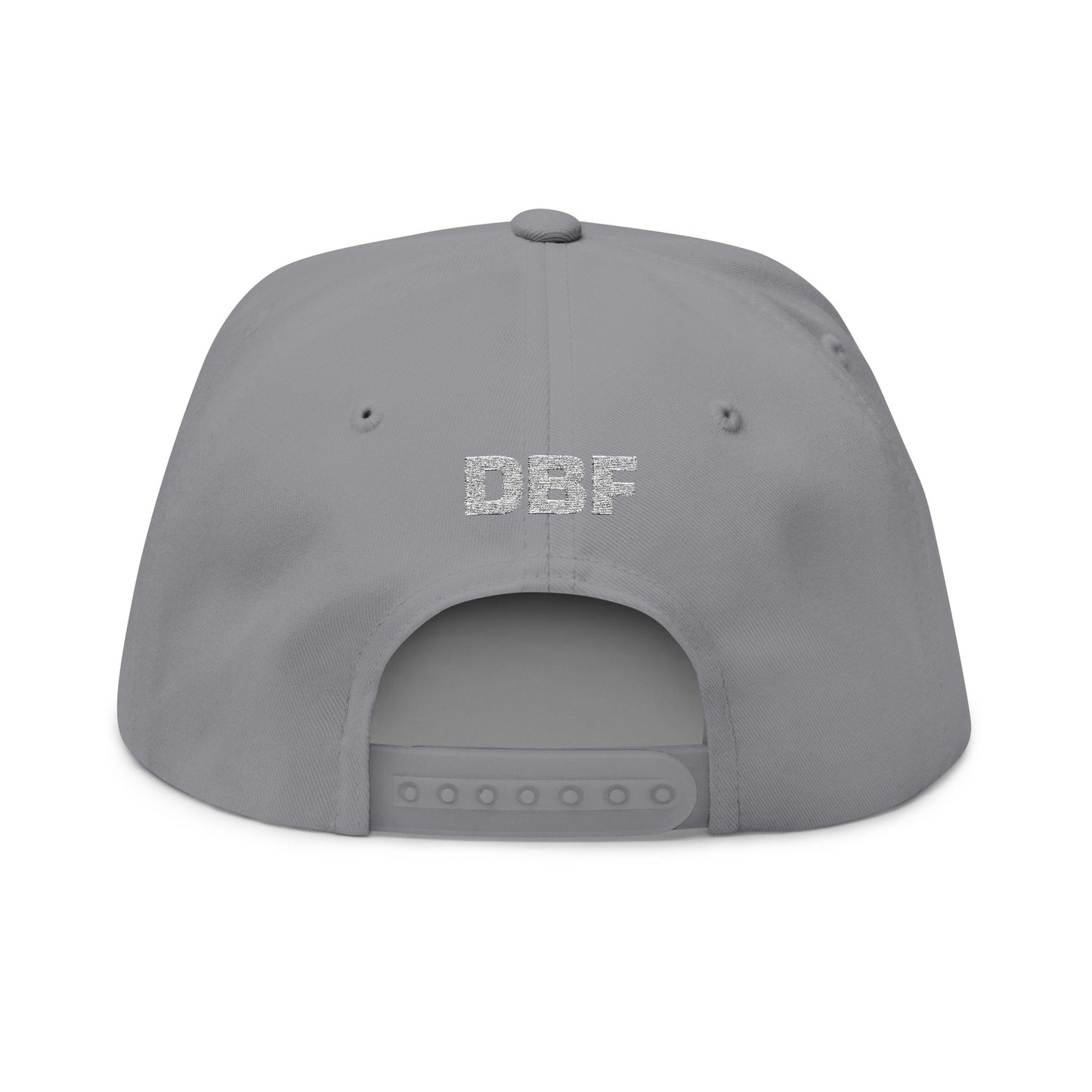Embroidered Flat Bill Cap — Don Brown Funeral Home Logo (DBF)