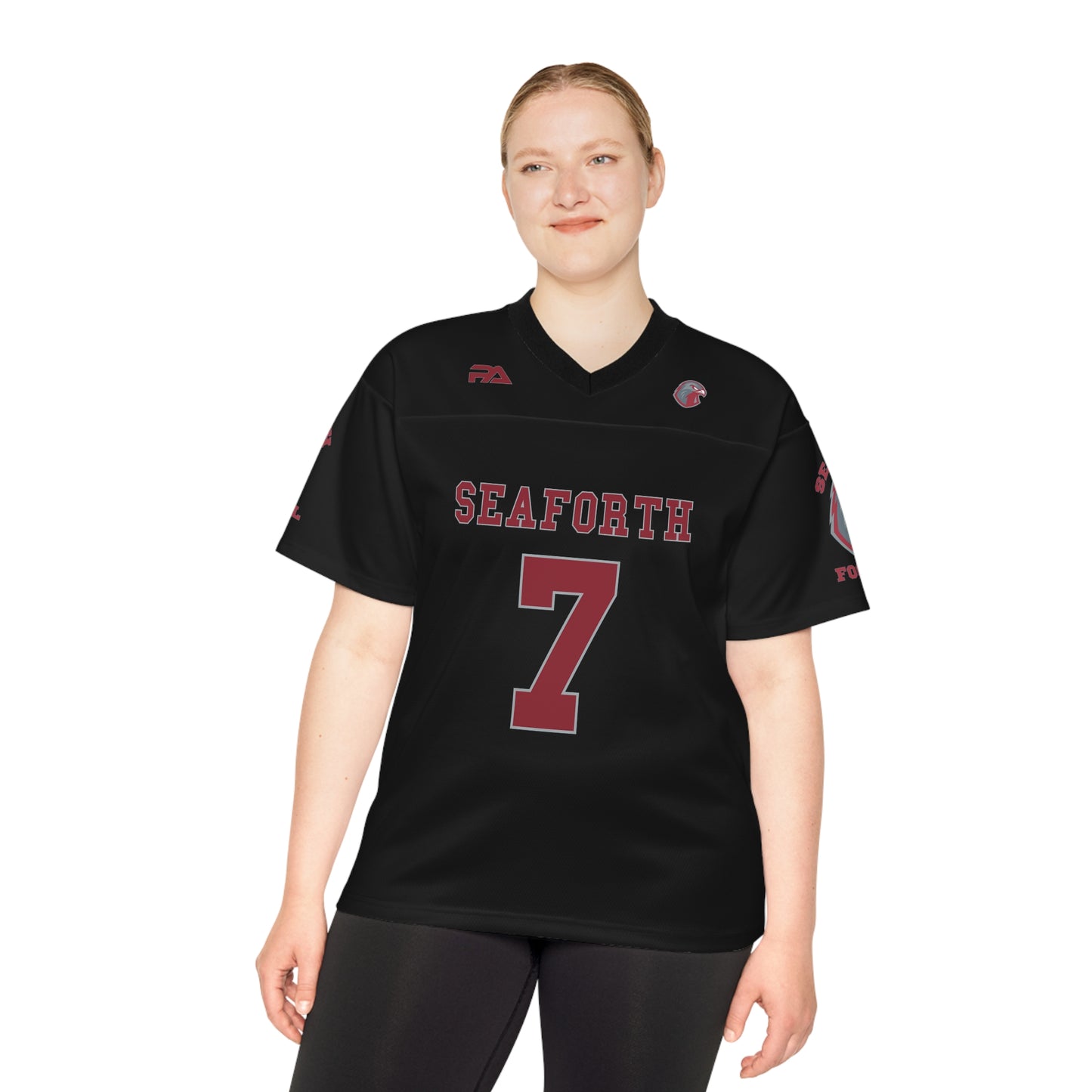 PARKER Black SHS Fan Football Jersey - AOP -