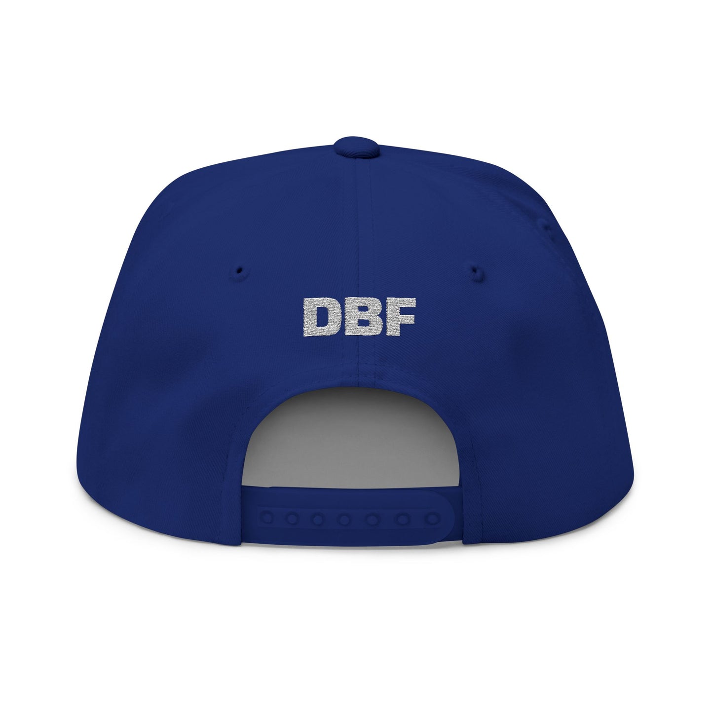 Embroidered Flat Bill Cap — Don Brown Funeral Home Logo (DBF)