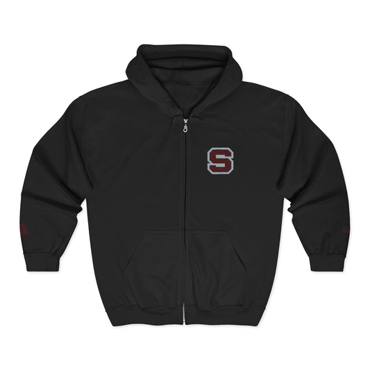 Letterman S Zip-Up Hoodie — Vintage Collegiate Varsity Jacket Style