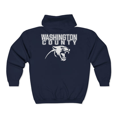 Washington County Panther Zip Hoodie