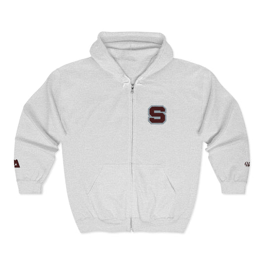 Letterman S Zip-Up Hoodie — Vintage Collegiate Varsity Jacket Style