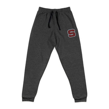 Embroidered 'S' Charcoal Joggers