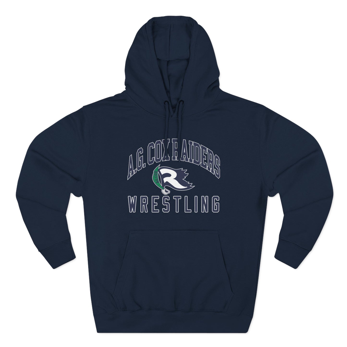 Wrestling Hoodie — A.G. Cox Raiders Team Fleece Pullover