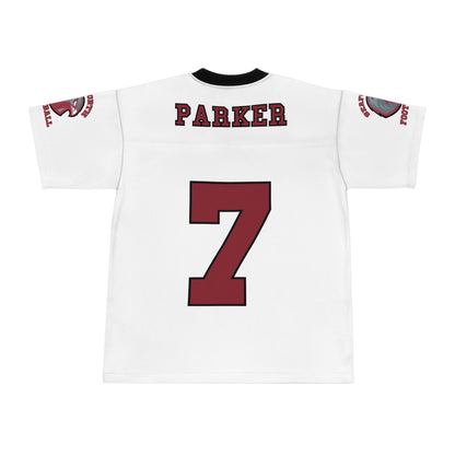 PARKER White SHS Fan Football Jersey - AOP -