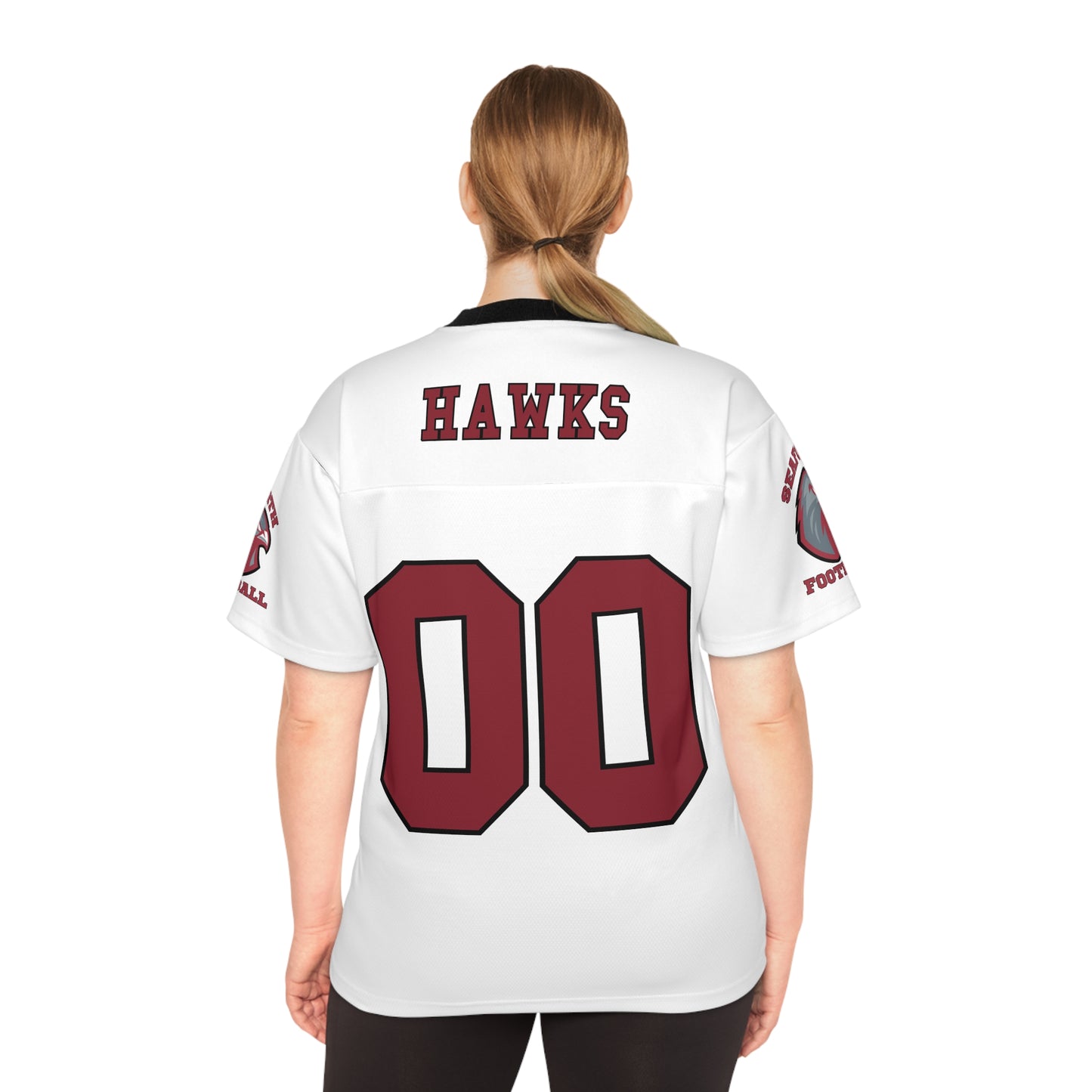 White SHS Fan Football Jersey - AOP -