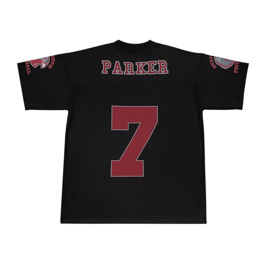 PARKER Black SHS Fan Football Jersey - AOP -